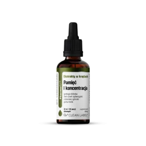 Liquid extracts Memory and concentration 30 ml