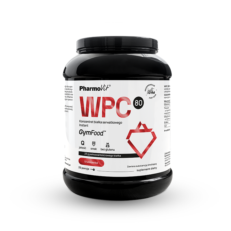WPC 80 (strawberry) 700 g | GymFood Pharmovit - Pharmovit.pl