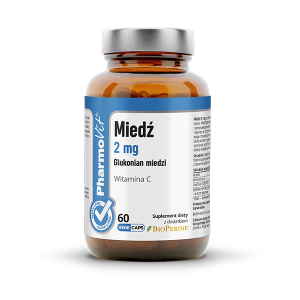 Miedź 2 mg 60 kaps CL PV